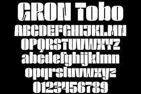 Пример шрифта GRON Tobo